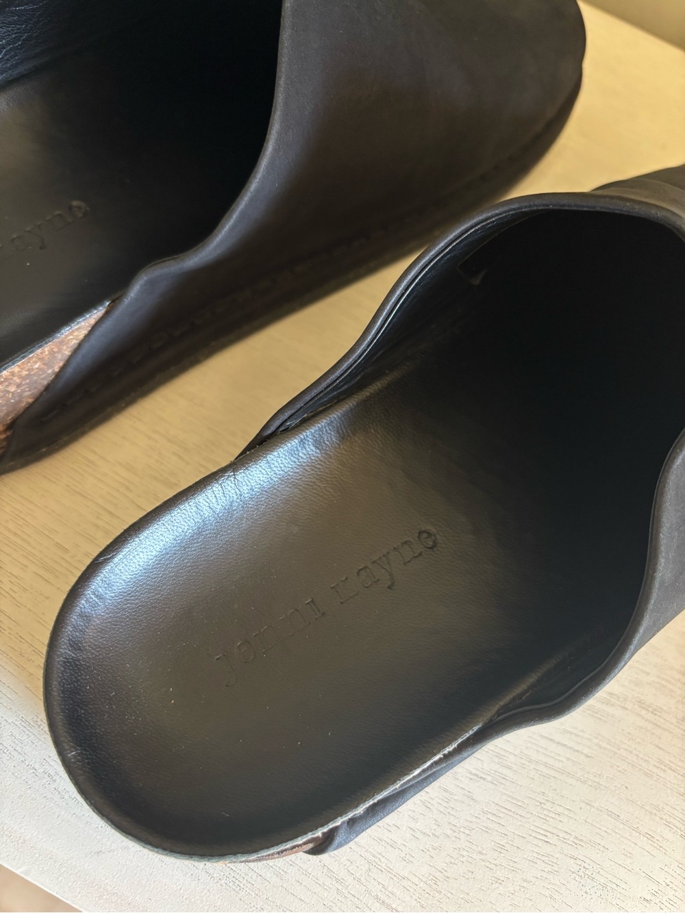 JENNI KAYNE Moc Clog Oiled Leather Black size 39 - Picture 6 of 10